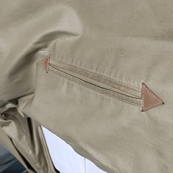 London Fog women's trench coat with fur trimming and lining tan Size: Pe… - Picture 7 of 9